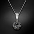 Серебряный кулон "Klasika (Silver Night)" с кристаллами Swarovski™